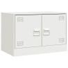 Meubles TV 2 pcs blanc 67x39x44 cm acier 624544624544