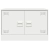 Meubles TV 2 pcs blanc 67x39x44 cm acier 624544624544