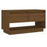 Meuble TV Marron miel 74x34x40 cm Bois de pin massif 624545624545