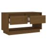 Meuble TV Marron miel 74x34x40 cm Bois de pin massif 624545624545