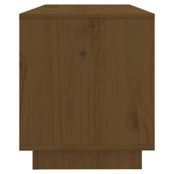 Meuble TV Marron miel 74x34x40 cm Bois de pin massif 624545624545