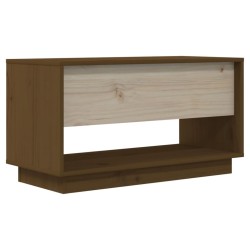 Meuble TV Marron miel 74x34x40 cm Bois de pin massif 624545624545