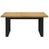 Table à manger NOAIN pieds en forme de U 160x90x75cm massif pin 624546624546