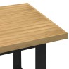 Table à manger NOAIN pieds en forme de U 160x90x75cm massif pin 624546624546