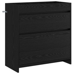 Meuble sous lavabo de salle de bain Chêne noir 624553624553