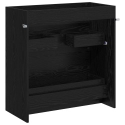 Meuble sous lavabo de salle de bain Chêne noir 624553624553