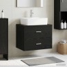Meuble de Salle de Bain Suspendu Chêne noir 62,5 x 44,5 x 50 cm 624554624554
