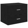 Meuble de Salle de Bain Suspendu Chêne noir 62,5 x 44,5 x 50 cm 624554624554
