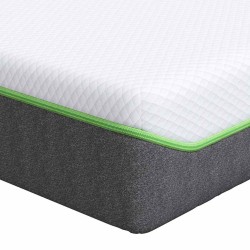 Matelas Blanc et Gris 90 x 200 cm Tissu jacquard 624556624556