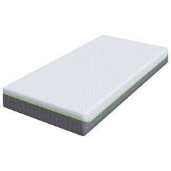 Matelas Blanc et Gris 90 x 200 cm Tissu jacquard 624556624556