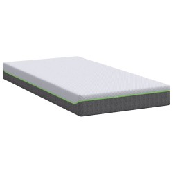 Matelas Blanc et Gris 90 x 200 cm Tissu jacquard 624556624556