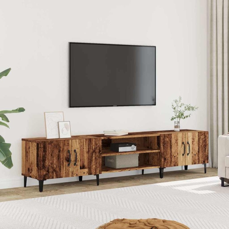 Meuble TV vieux bois 180x31,5x40 cm bois d'ingénierie 624557624557