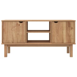 Meuble TV OTTA 113,5x43x57 cm Bois de pin massif 624558624558