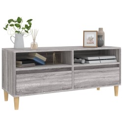 Meuble TV sonoma gris 100x34,5x44,5 cm bois d'ingénierie 624559624559