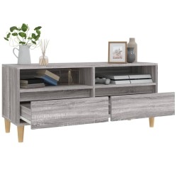 Meuble TV sonoma gris 100x34,5x44,5 cm bois d'ingénierie 624559624559