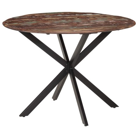 Table à dîner Ø110x78 cm Bois de récupération massif et acier 624562624562