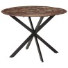 Table à dîner Ø110x78 cm Bois de récupération massif et acier 624562624562