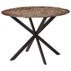 Table à dîner Ø110x78 cm Bois de récupération massif et acier 624562624562