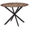 Table à dîner Ø110x78 cm Bois de récupération massif et acier 624562624562
