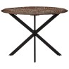 Table à dîner Ø110x78 cm Bois de récupération massif et acier 624562624562