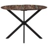 Table à dîner Ø110x78 cm Bois de récupération massif et acier 624562624562
