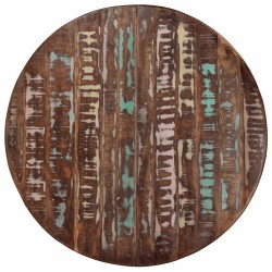 Table à dîner Ø110x78 cm Bois de récupération massif et acier 624562624562