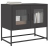 Meuble TV noir 68x39x60,5 cm acier laminé à froid 624567624567