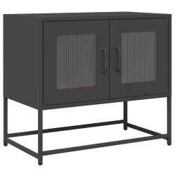 Meuble TV noir 68x39x60,5 cm acier laminé à froid 624567624567