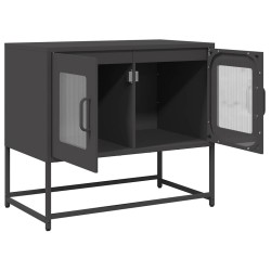 Meuble TV noir 68x39x60,5 cm acier laminé à froid 624567624567
