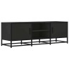 Meuble TV noir 120x35x41 cm bois d'ingénierie et métal 624568624568