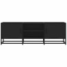 Meuble TV noir 120x35x41 cm bois d'ingénierie et métal 624568624568