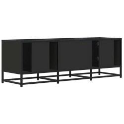 Meuble TV noir 120x35x41 cm bois d'ingénierie et métal 624568624568