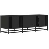 Meuble TV noir 120x35x41 cm bois d'ingénierie et métal 624568624568