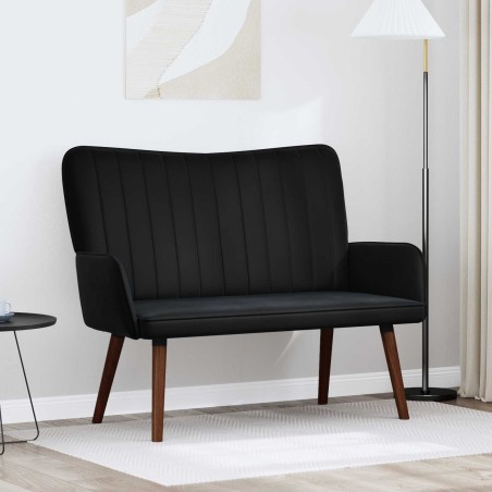 Sofa 2 places Noir 115 x 61 x 87 cm Velours (V) 624572624572
