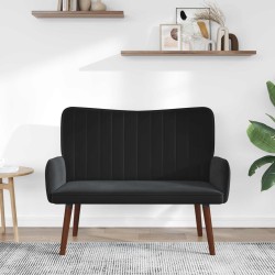 Sofa 2 places Noir 115 x 61 x 87 cm Velours (V) 624572624572