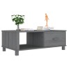 Table basse HAMAR Gris foncé 100x55x35 cm Bois massif de pin 624576624576
