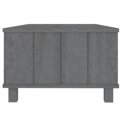Table basse HAMAR Gris foncé 100x55x35 cm Bois massif de pin 624576624576