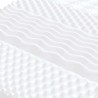 Matelas en mousse blanc 200x220 cm 7 zones dureté 20 ILD 624578624578
