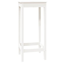 Table de bar blanc 50x50x110 cm bois massif de pin 624581624581