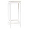 Table de bar blanc 50x50x110 cm bois massif de pin 624581624581