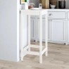 Table de bar blanc 50x50x110 cm bois massif de pin 624581624581