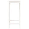 Table de bar blanc 50x50x110 cm bois massif de pin 624581624581