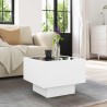 Table d'appoint avec LED blanc 40x40x30 cm bois d'ingénierie 624583624583