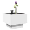Table d'appoint avec LED blanc 40x40x30 cm bois d'ingénierie 624583624583
