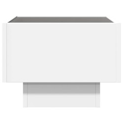 Table d'appoint avec LED blanc 40x40x30 cm bois d'ingénierie 624583624583