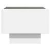 Table d'appoint avec LED blanc 40x40x30 cm bois d'ingénierie 624583624583