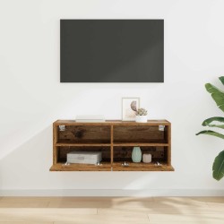 Meuble TV mural Bois Ancien 80 x 30 x 30 cm Bois d'ingénierie 624584624584