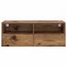 Meuble TV mural Bois Ancien 80 x 30 x 30 cm Bois d'ingénierie 624584624584