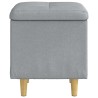 Ottoman avec rangement Gris clair 40 x 40 x 45 cm tissu 624585624585
