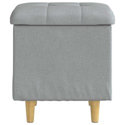 Ottoman avec rangement Gris clair 40 x 40 x 45 cm tissu 624585624585
